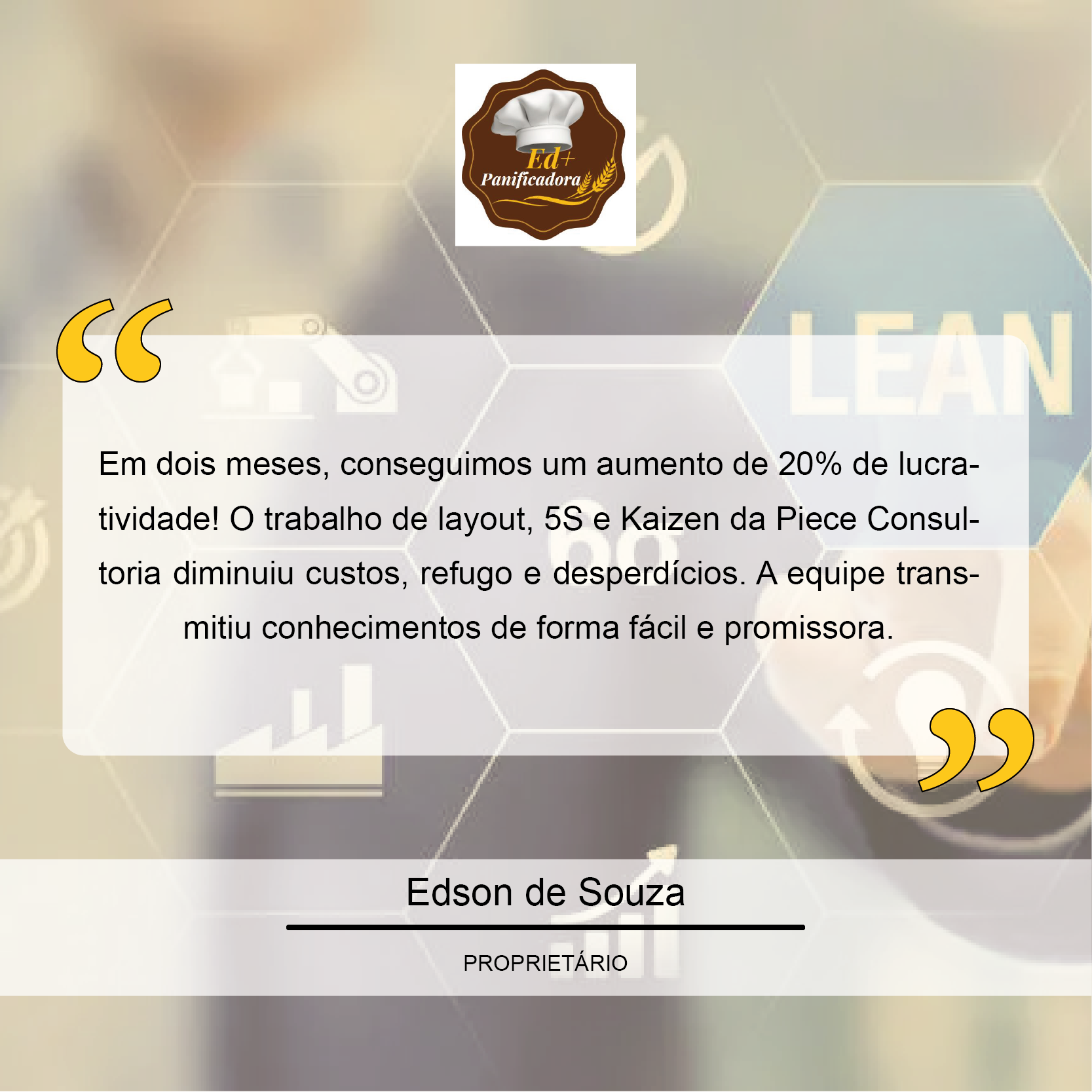 Testemunho Panificador Ed Mais